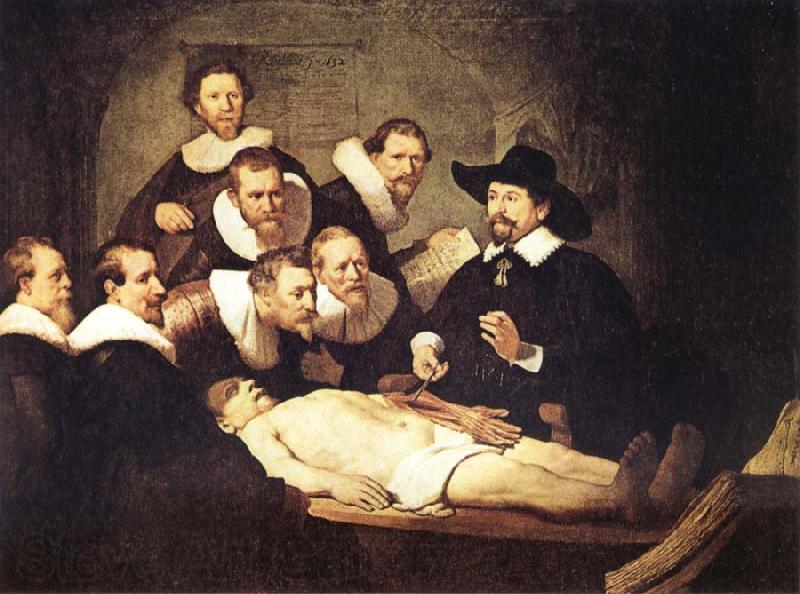 REMBRANDT Harmenszoon van Rijn The Anatomy Lesson of Dr.Nicolaes Tulp Germany oil painting art